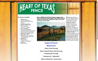 Heart of Texas Fence website