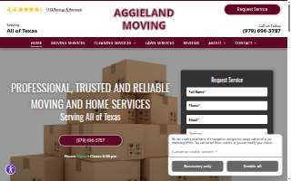 Aggieland Moving website