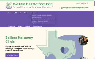 Ballem Harmony Clinic website