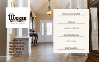 Tucker Inspections website