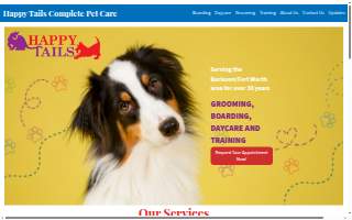 Happy Tails Complete Pet Care website