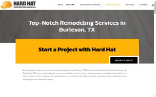 Hard Hat Construction & Remodeling website