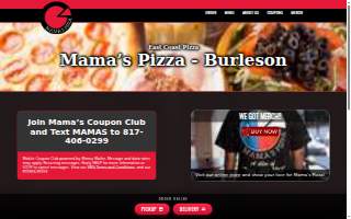 Mamas Pizza website
