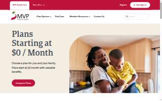 MVP Health & Wellness Center website