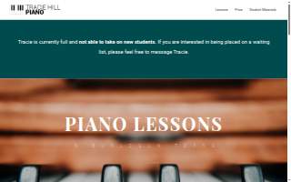 Piano Lessons | Tracie Hill website