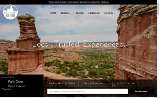 Palo Duro Real Estate of Canyon website