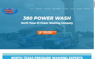 380 Power Wash of Cedar Hill website