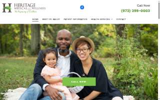 Heritage Medical & Wellness website