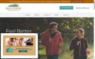 Hill Country Allergy, Asthma & Immunology of Cedar Hill website