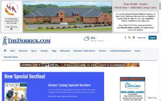Derrick's Barber Shop website