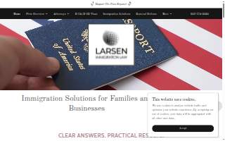 Larsen Immigration Law website