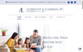 Albright & Lumpkin, PC Law offices website