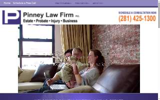 Pinney Law Firm, PC of Channelview website