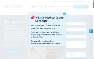 Hillside Primary Care website