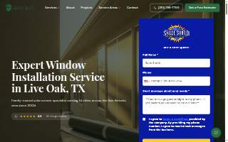 Shade Shield Solar Screens & Shades website