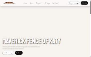 Maverick Fence Of Katy website