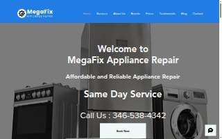 MegaFix Appliance Repair website