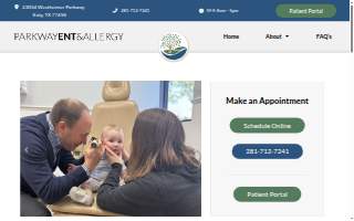 Parkway ENT and Allergy website