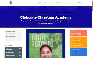 Cleburne Christian Academy website
