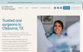 Cleburne Oral Surgery website