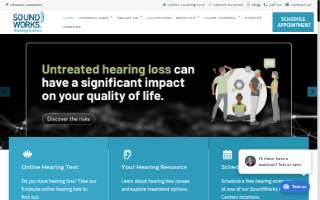 SoundWorks Hearing Centers website