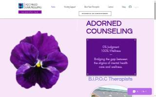 Adorned Counseling website