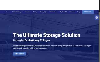 All Stor Self Storage website