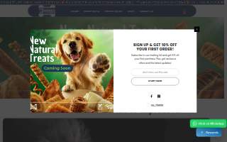 Bones Pets Treats website