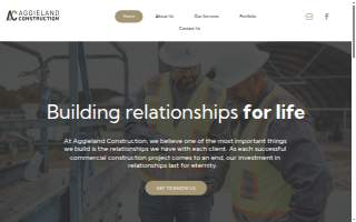 Aggieland Construction website