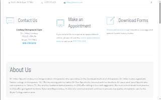 BCS Chiropractic website