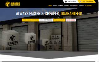 Brazos Moving and Storage website