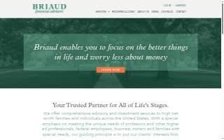 Briaud Financial Advisors website