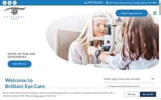 Brilliant Eye Care website