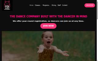 Fox Dance Academy website