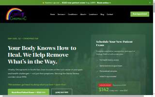 Vitality Family Chiropractic website
