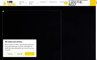 1-800 The Wolf Accident Attorneys website