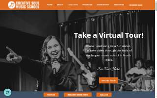 Creative Soul Music School Southlake website