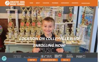 Creative Soul Music School website