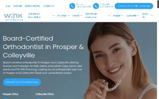 Wink Orthodontics - Colleyville website