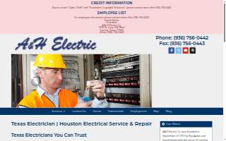A & H Electric Co., LLC website