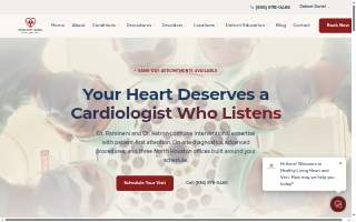Healthy Living Heart and Vein website