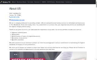 Notary TX website