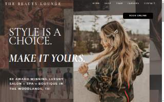 The Beauty Lounge website