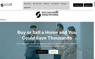 Brady Team Loans - Synergy One Lending Inc website