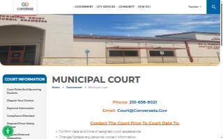 Converse City Municipal Court website
