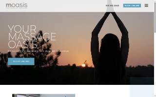 Massage Oasis website