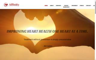 Affinity Heart Care website