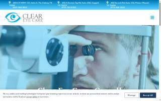 Clear Eye Care website