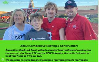Competitive Roofing & Construction website