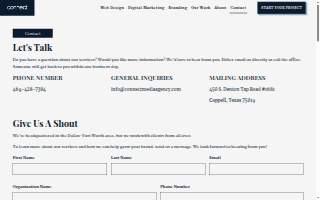 Connect Media Agency website